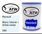 Preview: Renault, Blanc Glacier / Arktis-weiss, 369: 500ml Lackdose, von ATW Autoteile West.